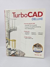 TurboCAD Deluxe Version 10 PC  Windows 98/NT4/Me/2000/XP Sealed NEW picture