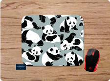 PANDA BEAR PRINT CUSTOM NONSLIP MOUSEPAD DESKMAT HOME SCHOOL OFFICE GIFT PC picture