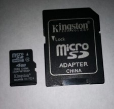 Kingston 4GB SD with adapter picture