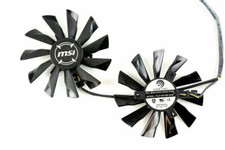 Pair Fans Cooler Fan For MSI R7 260X R9 280 PLD10010B12HH 95mm Graphics Card picture