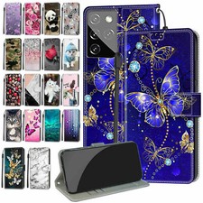 Flip Sunset Panda Cat Flower Wallet Cover Case For 16 17 15 Pro Max Air picture