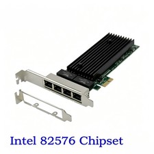 PCI-E Gigabit Server NIC 1x Socket Electrical Port 82576 Soft Route E1g44et2 New picture