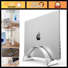 Vertical Laptop Stand - Acrylic Desktop Dock, Space-Saving Organizer for MacBook picture