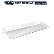 Lightweight Ergonomic Clear Acrylic Keyboard Holder - Perfect for All Keyboards picture