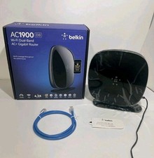 Belkin AC1900 DB Dual Band Router. w/Box, Cords, Manual, &Warranty  picture