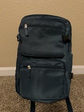 Blue Solid Backpack with Padded Shoulder Straps, Padded Design picture
