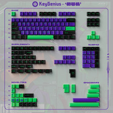 GMK Style Double Shot PBT Keycaps Cherry Profile WOB/BOW/Rome Sets MX Switch picture