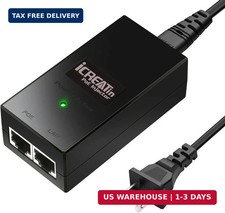 24volt Gigabit POE Injector, 24V 1A Passive PoE Adapter for Ubiquiti POE-24-12W- picture