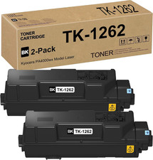 2-Pack Black Toner Cartridges Compatible With Kyocera ECOSYS BN TK-1262 UEESLH picture