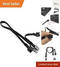 Durable 24-Inch 8 Pin to Dual 6+2 Pin PCIe Cable for High-Performance GPUs picture