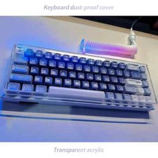 Acrylic Mechanical Keyboard Dust Cover Key Air Cover 65% 75% Keyboard Waterproof picture