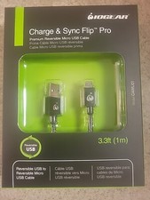 GAMU01 IOGEAR Charge and Sync Flip Pro, Reversible USB to Reversible Micro USB picture