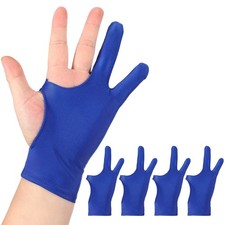 4pcs Artist Drawing Glove m Size Two Finger Graphics Painting Glove Blue picture