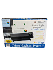 Vintage Citizen Notebook Printer II almost complete  IN BOX Printer Damage picture