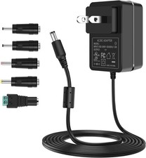 9V 1.5A Power Adapter, Center Positive, 5 Tips Included picture