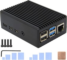 Heavy Duty Passive Cooling Metal Case for Raspberry Pi 4 Aluminum Case NEW picture