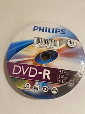 PHILIPS 16X Speed DVD-R 4.7 GB Data 120 Minute Video Discs 15-pack (KT) picture