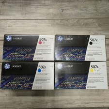 Genuine HP 507A 4 Set LaserJet Toner Cartridges CE400X CE401A CE402A CE403A New picture