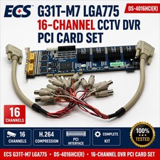 ECS G31T-M7 LGA775 Motherboard + DS-4016HCI(R) 16-Channel CCTV DVR PCI Card Set  picture