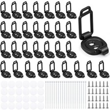 30 Pack Adjustable Elastic Adhesive Cable Clip Wire Holder Cord Organizer picture
