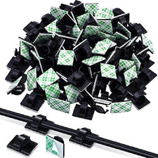 30pcs Cable Organizer Clips Self Adhesive Cord Holder USB Wire Management Set picture