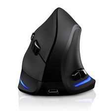 TRELC Wireless Vertical Mouse, Black Tri-Mode picture