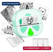 Mini Sticker Printer, D20 Portable Bluetooth Inkless Thermal Sticker Maker Machi picture