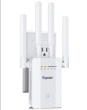WiFi Extender Signal Booster For Home, Long Range Up To 10k Sq Ft, White picture