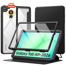 MoKo Clear Case for Samsung Galaxy Tab A11+ Plus 5G 11 Inch 2026, Black picture