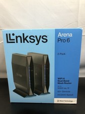 Linksys Arena Pro 6 WiFi 6 Dual Band Mesh Router 2 Pack AX3200, 50+ Devices picture