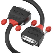 LINDY 2m DVI-D Dual Link Cable, Black Line Black 2m picture