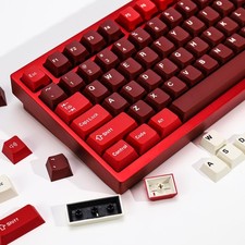 174 Keys Jamon PBT Double Shot Red Keycap Set Cherry Profile 61/64/68/84 picture