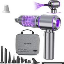 Vacuum/Air Duster Super Power Mini Car Vacuum Cleaner 4-in-1 air Blower Gun picture