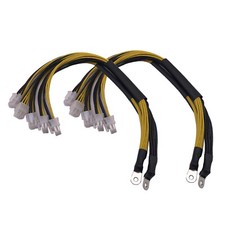 2 Pcs 10X PCIe 6Pin Powers Connector Cable for Bitmain Antminer APW7 APW3++ PSU picture