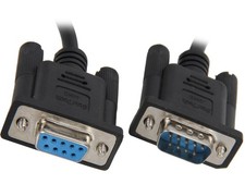 StarTech SCNM9FM2MBK 2m Black DB9 RS232 Serial Null Modem Cable F/M picture