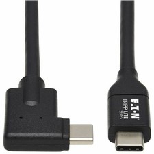 Tripp Lite USB C Cable USB 3.2 Gen 1 Right-Angle 60W PD Charging M/M U42002MRA picture