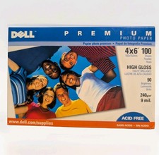Dell Premium Photo Printer Paper 4x6 9 Mil High Gloss Acid Free 100 Sheets NIB  picture