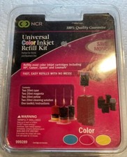 NCR Universal TRI Color Inkjet Refill Kit With Cleaning Solution New picture
