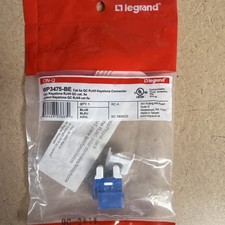 LEGRAND-ON-Q WP3475-BE CATEGORY-5E Keystone Jack, RJ45, Cat5e, Blue 20 Pack picture