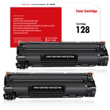 2 Pack Black Toner Cartridge For Canon 128 ImageClass D530 D550 MF4770n MF4880dw picture