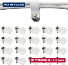 Bonsicoky 3/8 Inch Rope Light P-Style Clips, 50Pcs picture