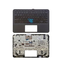 For HP Chromebook 11MK G9 EE Palmrest Case Top Cover US Keyboard M44258-001 New picture