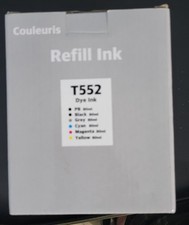 Couleuris T552 Inkjet Refill Bottle Set Black Gray Cyan Magenta Yellow 80ml picture