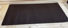 Large Brown Faux Leather Desk Mat Mouse Pad Reversible Non-Slip Office Home picture