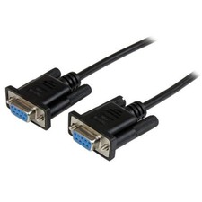 StarTech.com SCNM9FF1MBK 1M BLACK DB9 NULL MODEM CABLE SERIAL ~E~ picture