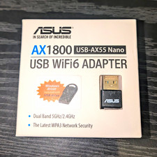 ASUS USB-AX55 Nano AX1800 Dual Band USB WiFi 6 Adapter 5GHZ/2.4GHZ picture