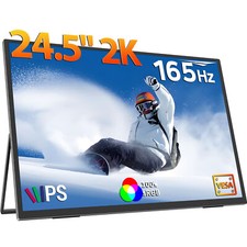 24.5 Inch 165Hz Gaming Monitor 2K Portable Monitor HDMI USB C VESA For PC Laptop picture