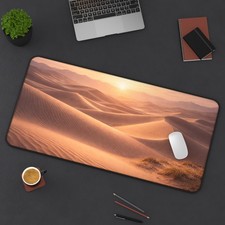 Desert Sunset Dunes Desk Mat | Landscape Mouse Pad picture