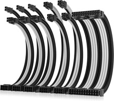 Power Supply Sleeved Cable, 16AWG PSU Cables Internal Power Supplies Extension C picture