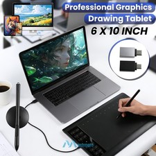 Digital Graphics Drawing Tablet 10x6in Large Working Area with Battery-free Pen picture